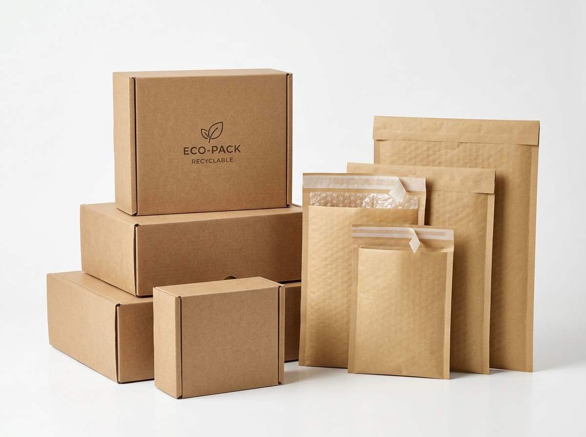 Eco Friendly Kraft Paper Bags and Honeycomb Cushioning Roll