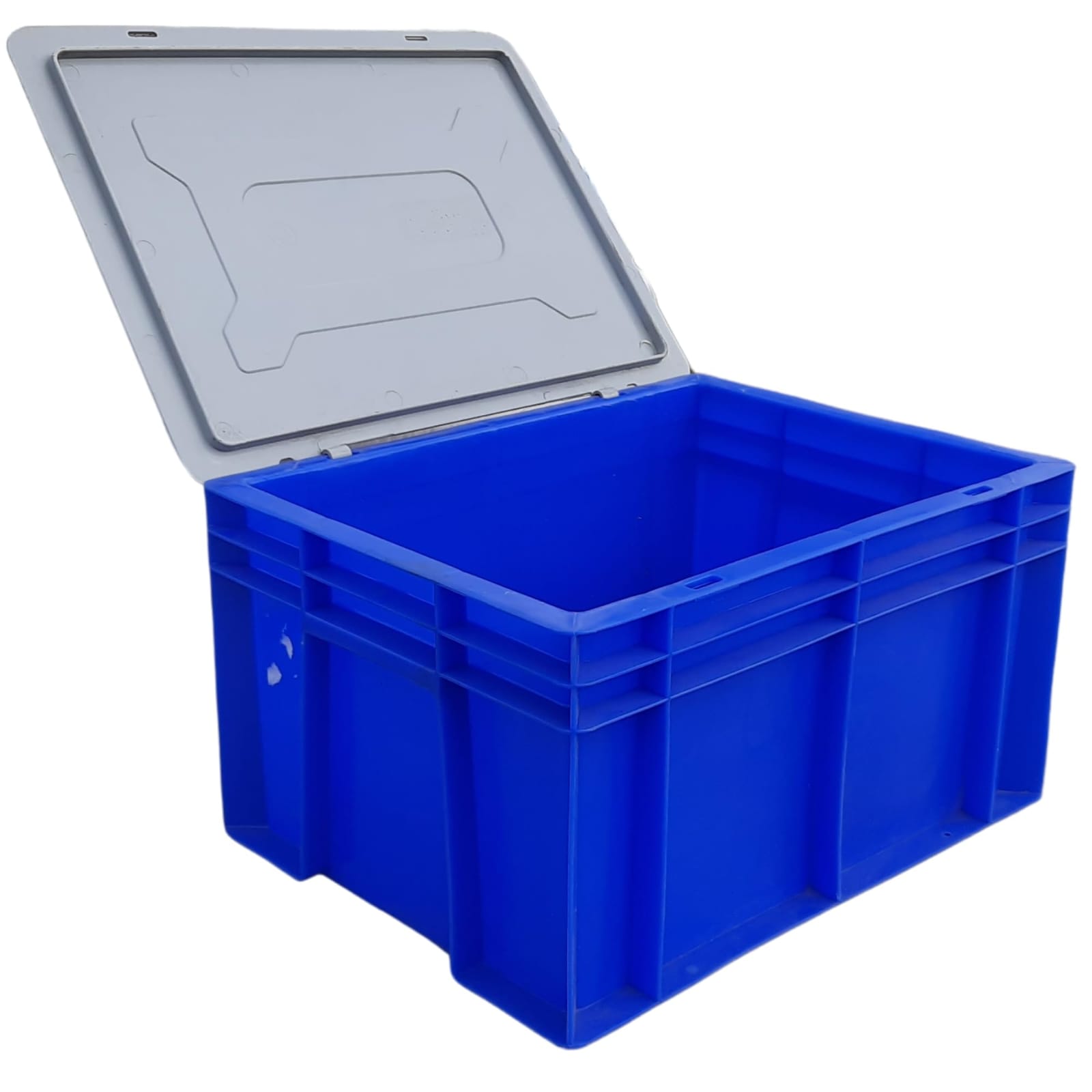 Plastic Storage Crate with Lid